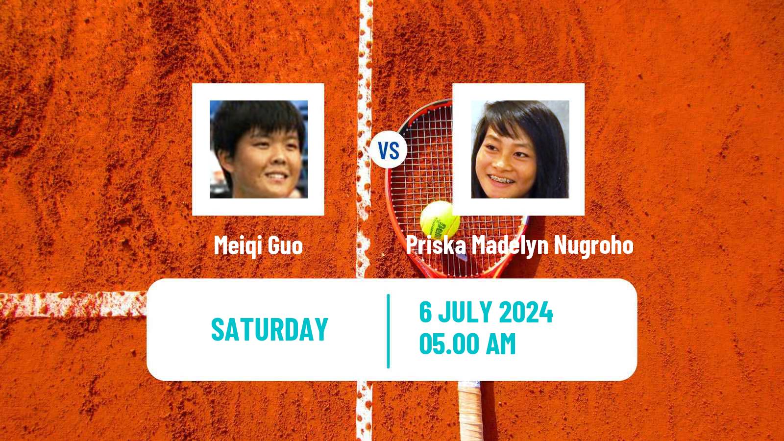 Tennis ITF W15 Tianjin 2 Women Meiqi Guo - Priska Madelyn Nugroho