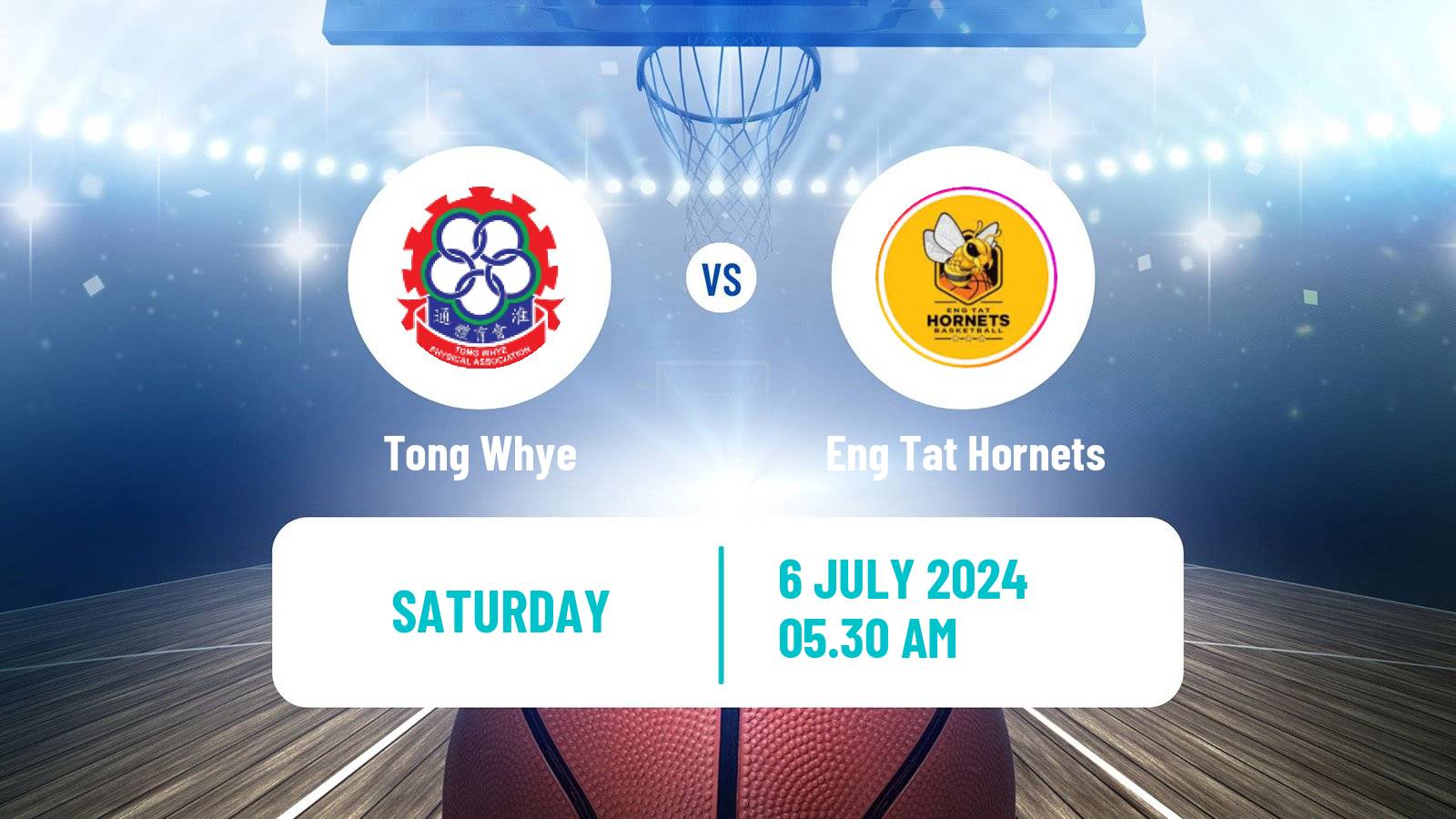 Basketball Singapore NBL Tong Whye - Eng Tat Hornets