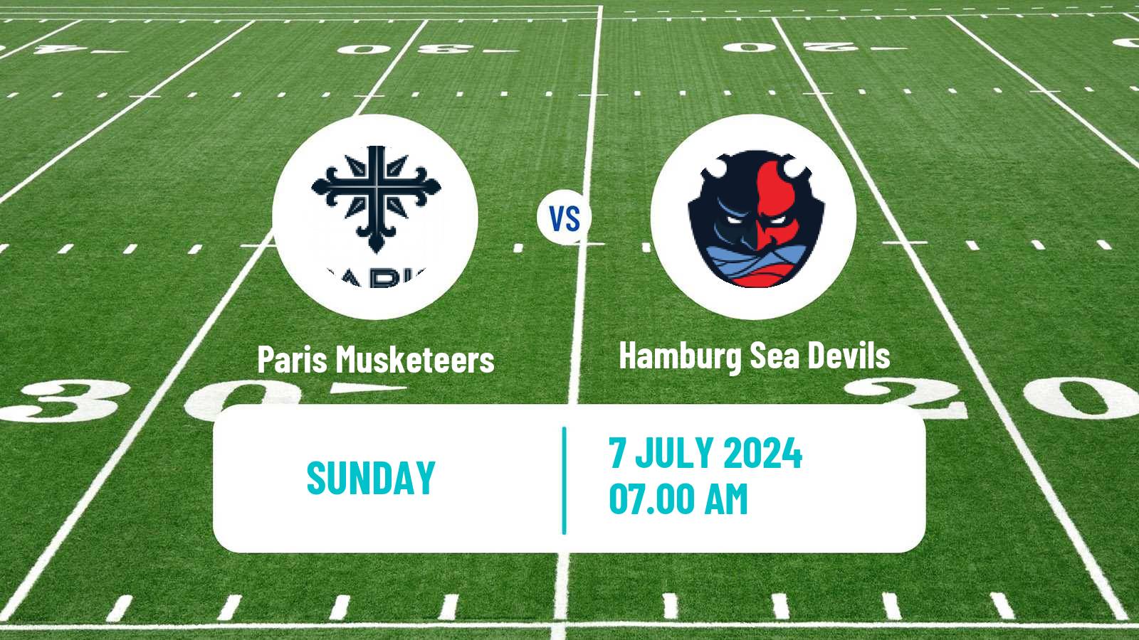 American football European League of American Football Paris Musketeers - Hamburg Sea Devils