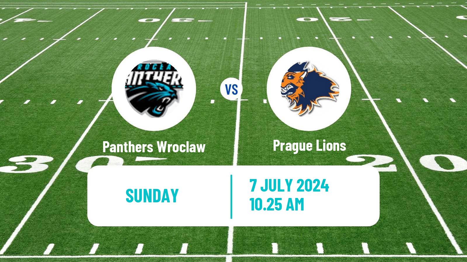 American football European League of American Football Panthers Wroclaw - Prague Lions