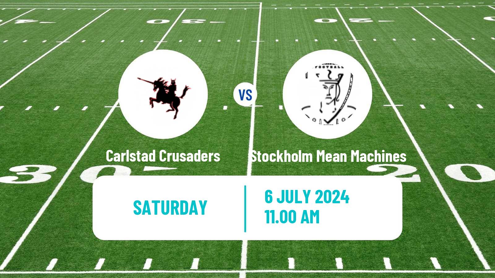 American football Swedish Superserien American Football Carlstad Crusaders - Stockholm Mean Machines