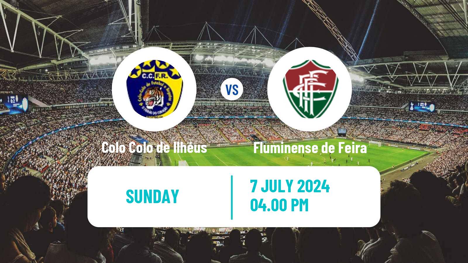 Soccer Brazilian Campeonato Baiano 2 Colo Colo de Ilhéus - Fluminense de Feira