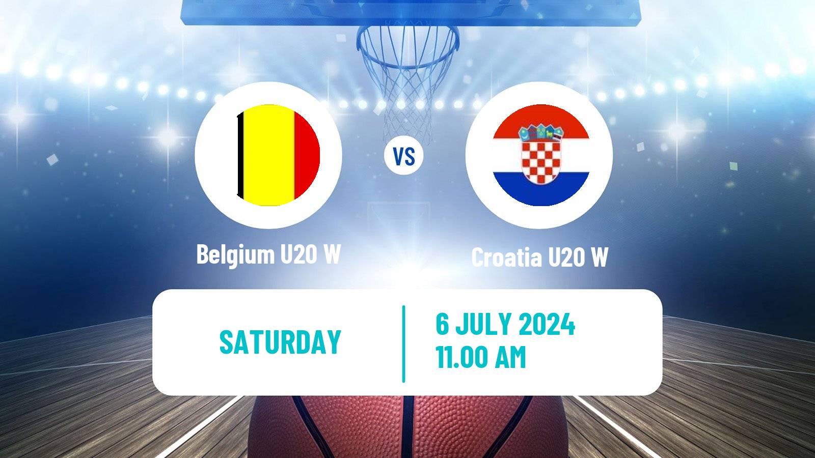 Basketball European Championship U20 B Basketball Women Belgium U20 W - Croatia U20 W