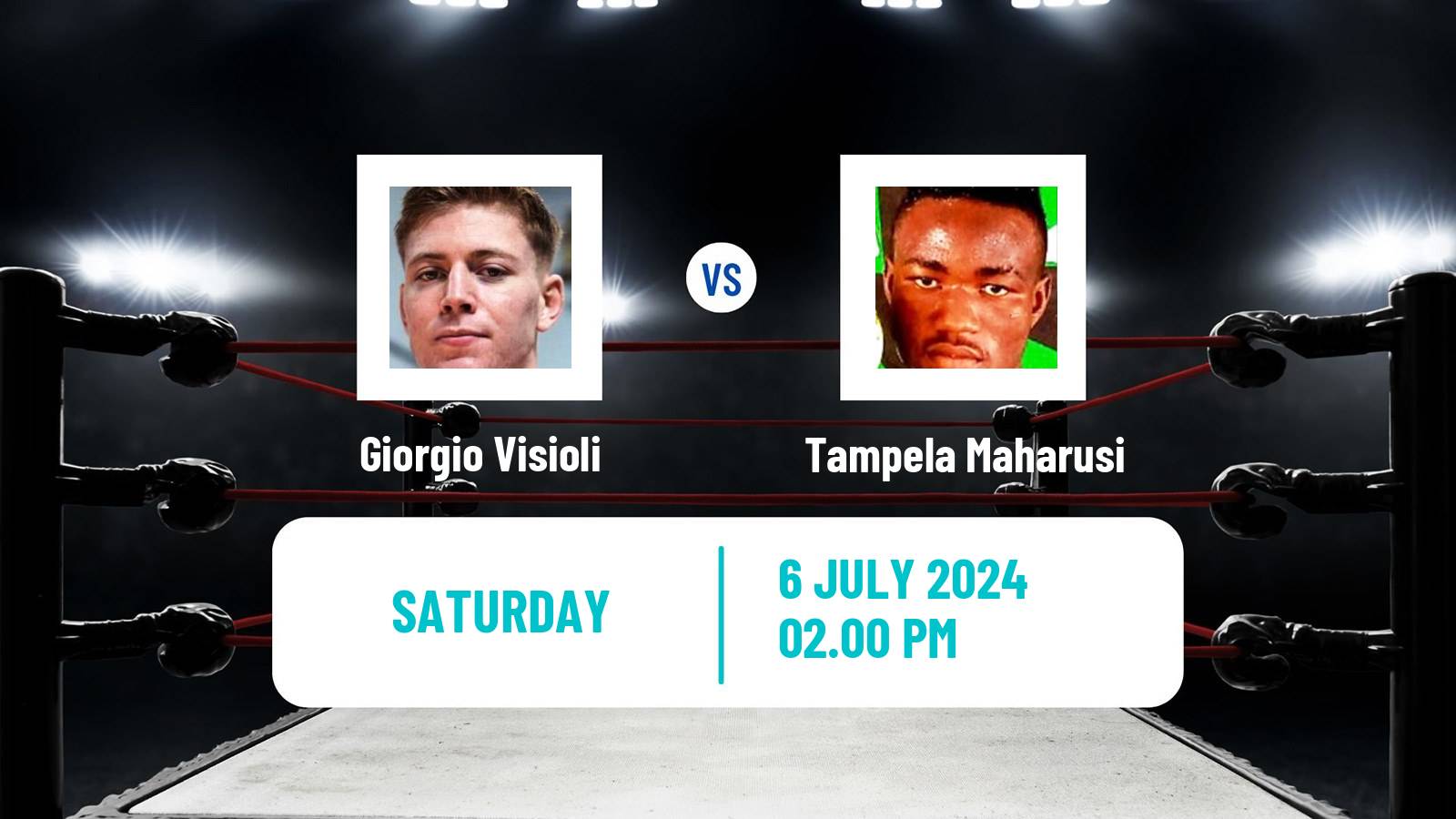 Boxing Super Featherweight Others Matches Men Giorgio Visioli - Tampela Maharusi