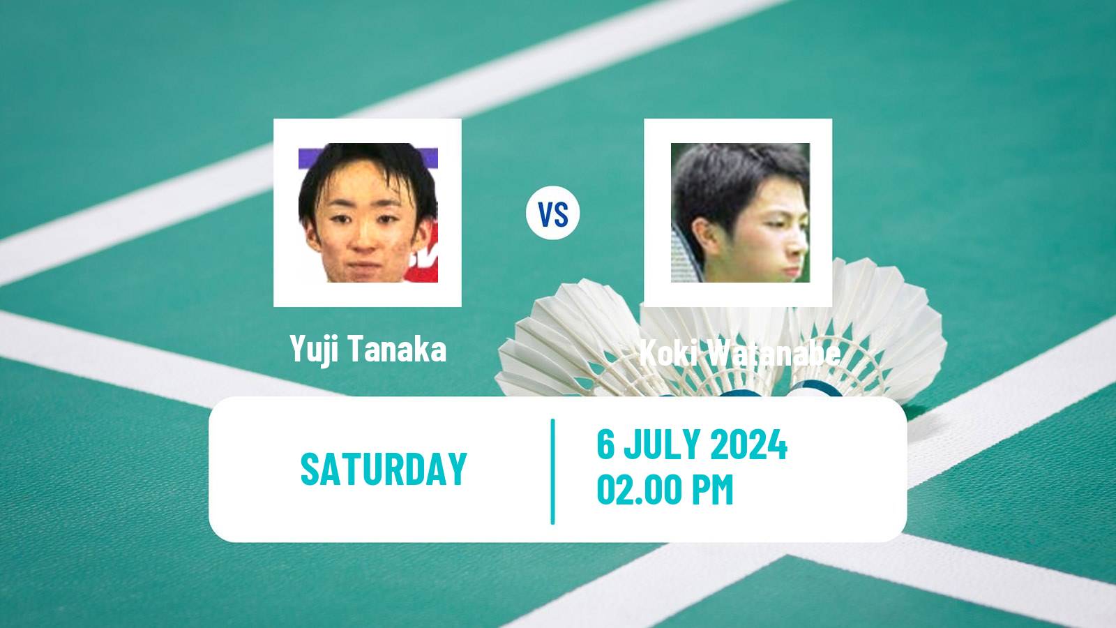 Badminton BWF World Tour Canada Open Men Yuji Tanaka - Koki Watanabe