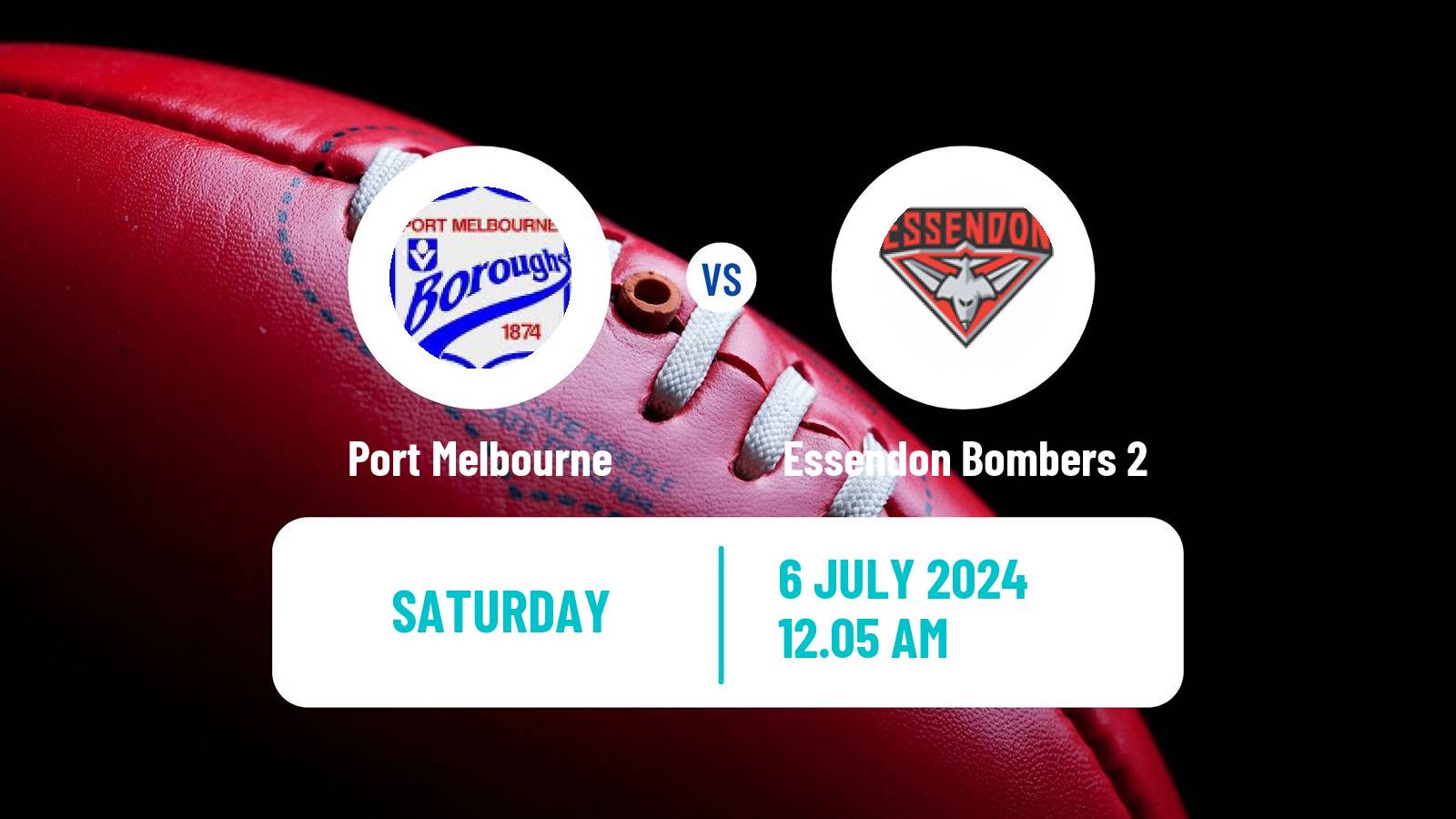 Aussie rules VFL Port Melbourne - Essendon Bombers 2