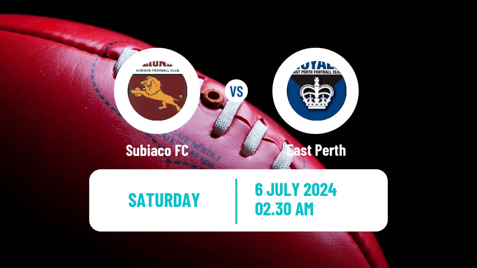 Aussie rules WAFL Subiaco - East Perth