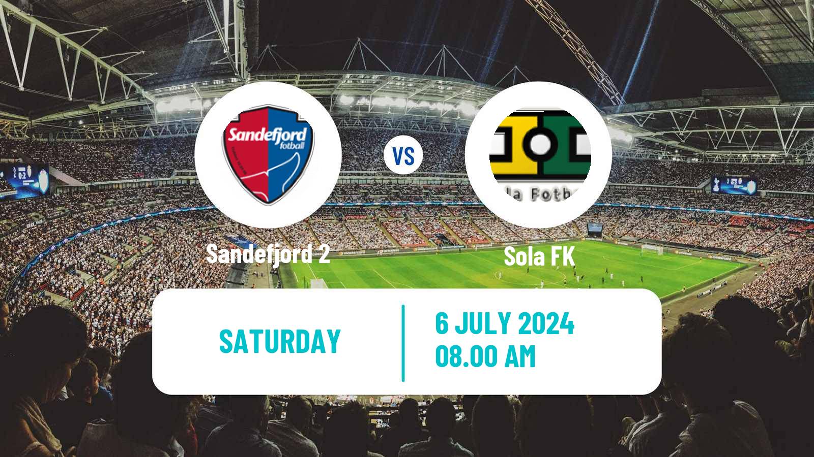 Soccer Norwegian Division 3 - Group 2 Sandefjord 2 - Sola