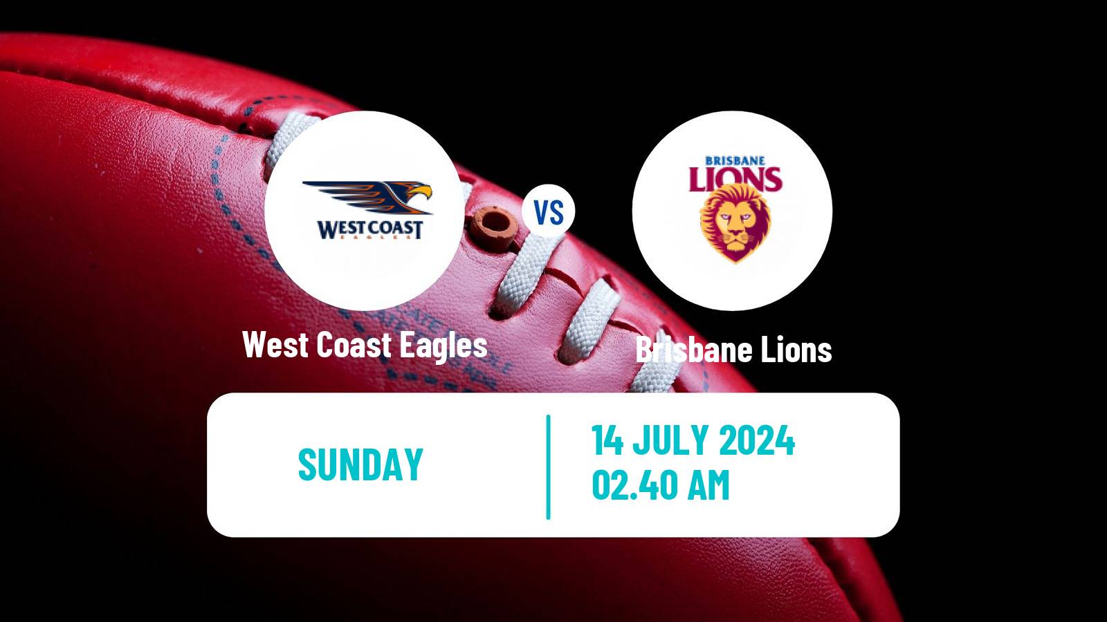 Aussie rules AFL West Coast Eagles - Brisbane Lions