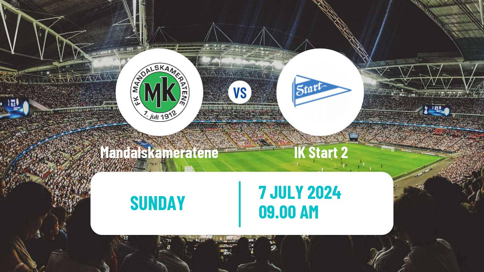 Soccer Norwegian Division 3 - Group 2 Mandalskameratene - Start 2