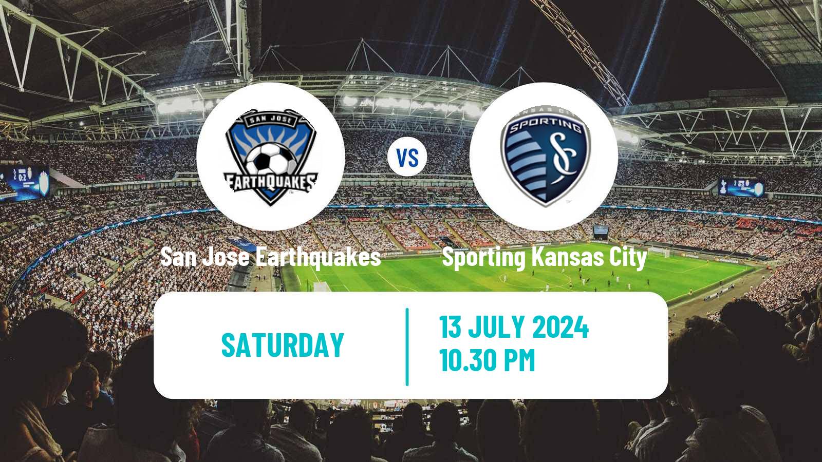 Soccer MLS San Jose Earthquakes - Sporting Kansas City