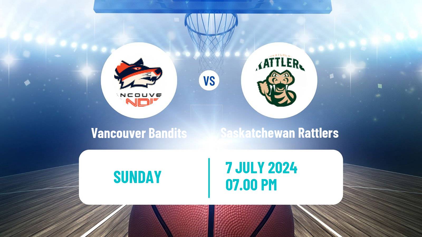 Basketball Canadian CEBL Vancouver Bandits - Saskatchewan Rattlers