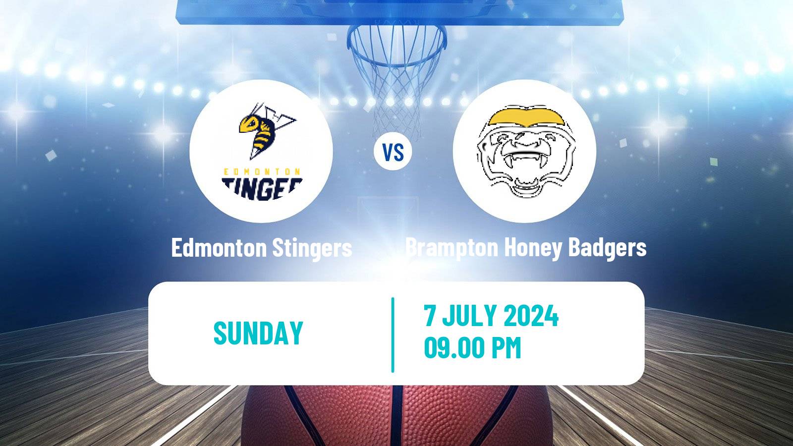 Basketball Canadian CEBL Edmonton Stingers - Brampton Honey Badgers