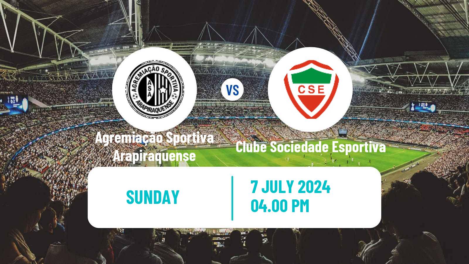 Soccer Brazilian Serie D Agremiação Sportiva Arapiraquense - Clube Sociedade Esportiva