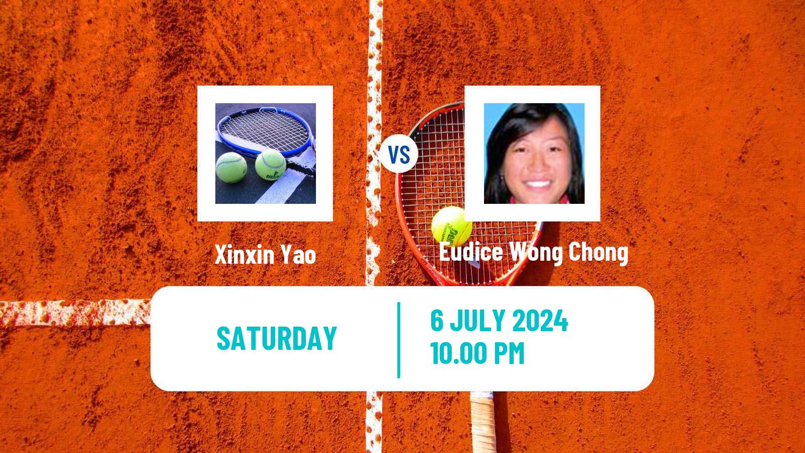 Tennis ITF W35 Hong Kong Women Xinxin Yao - Eudice Wong Chong