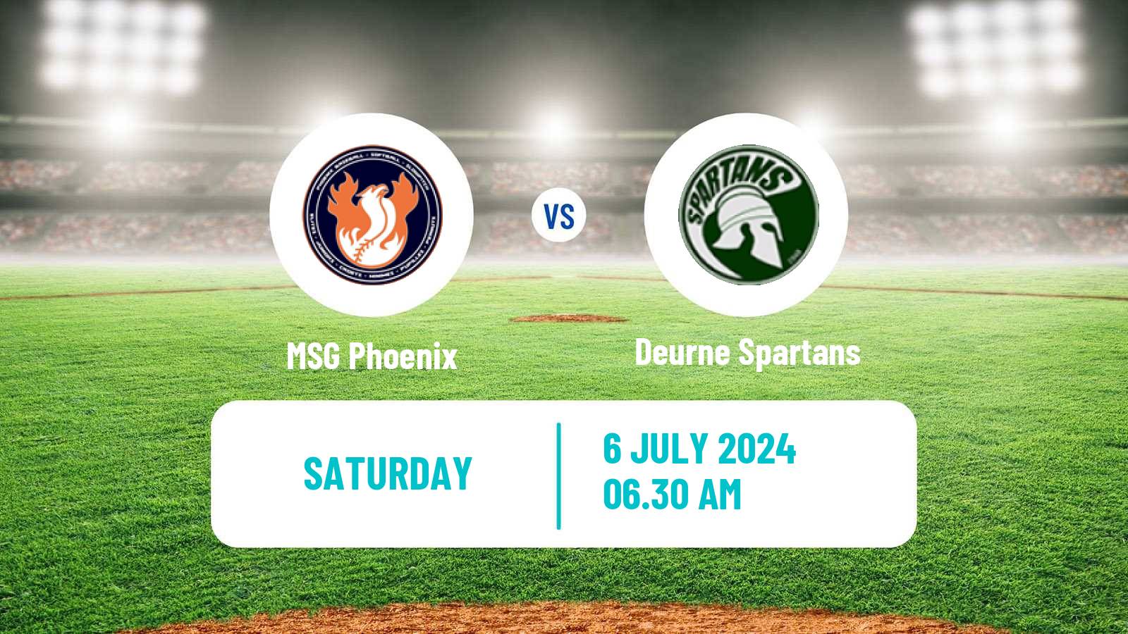 Baseball Belgian Division 1 Baseball MSG Phoenix - Deurne Spartans