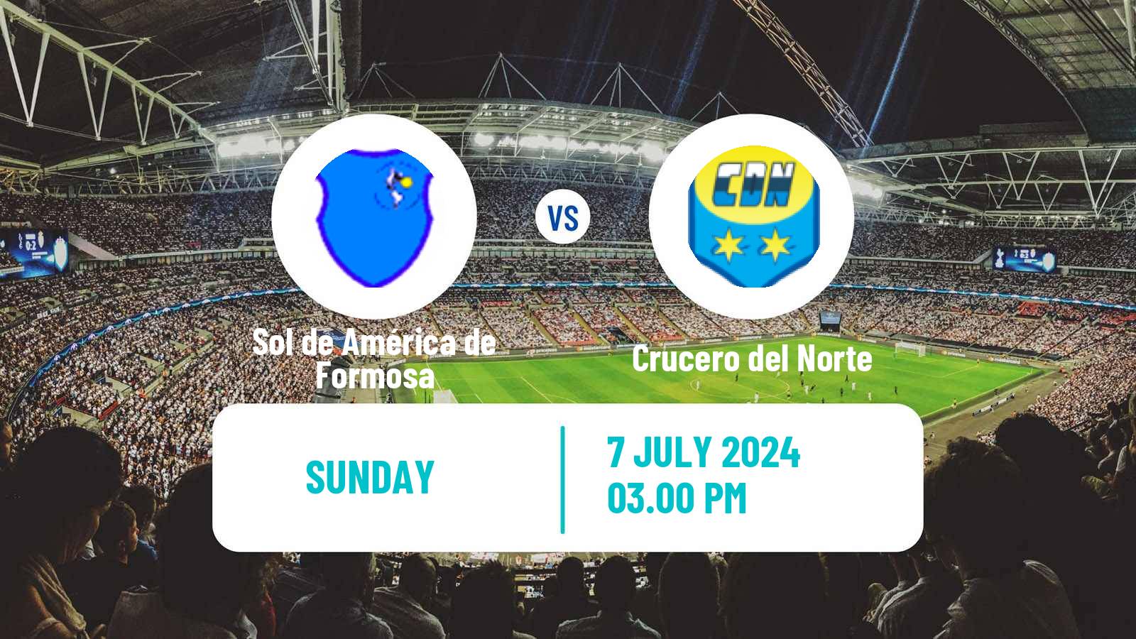 Soccer Argentinian Torneo Federal Sol de América de Formosa - Crucero del Norte