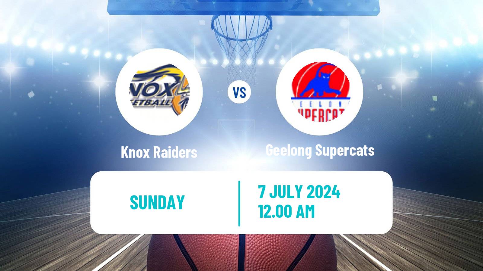 Basketball Australian NBL1 South Knox Raiders - Geelong Supercats