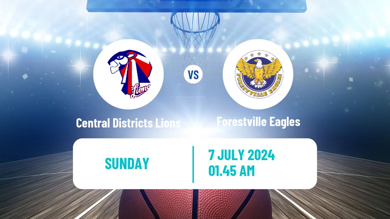 Basketball Australian NBL1 Central Central Districts Lions - Forestville Eagles