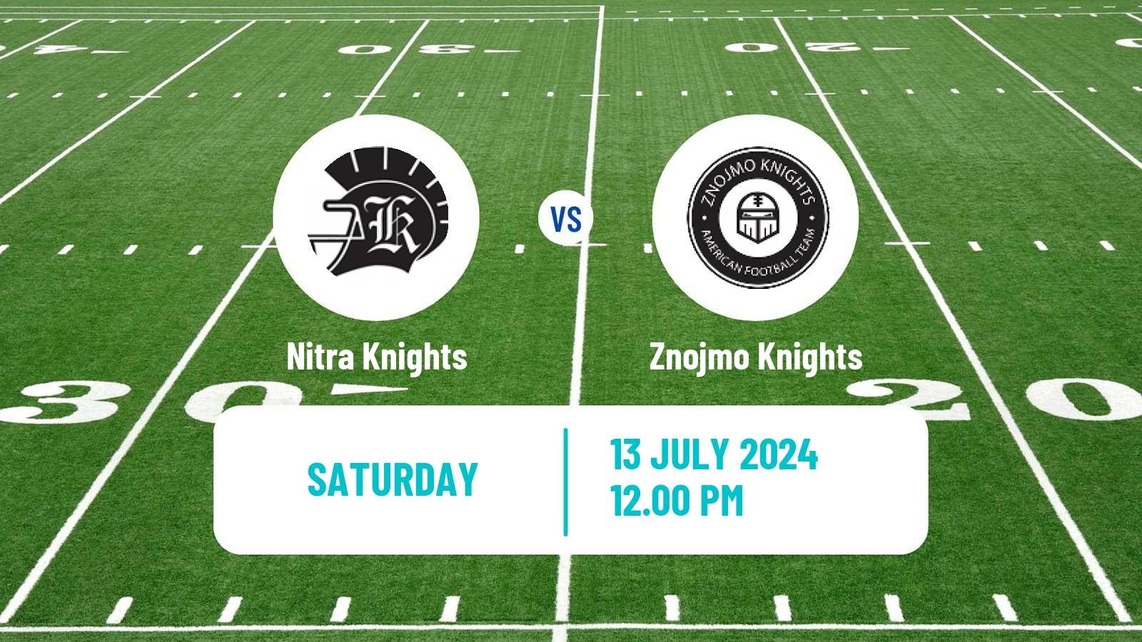 American football Czech CLAF Nitra Knights - Znojmo Knights