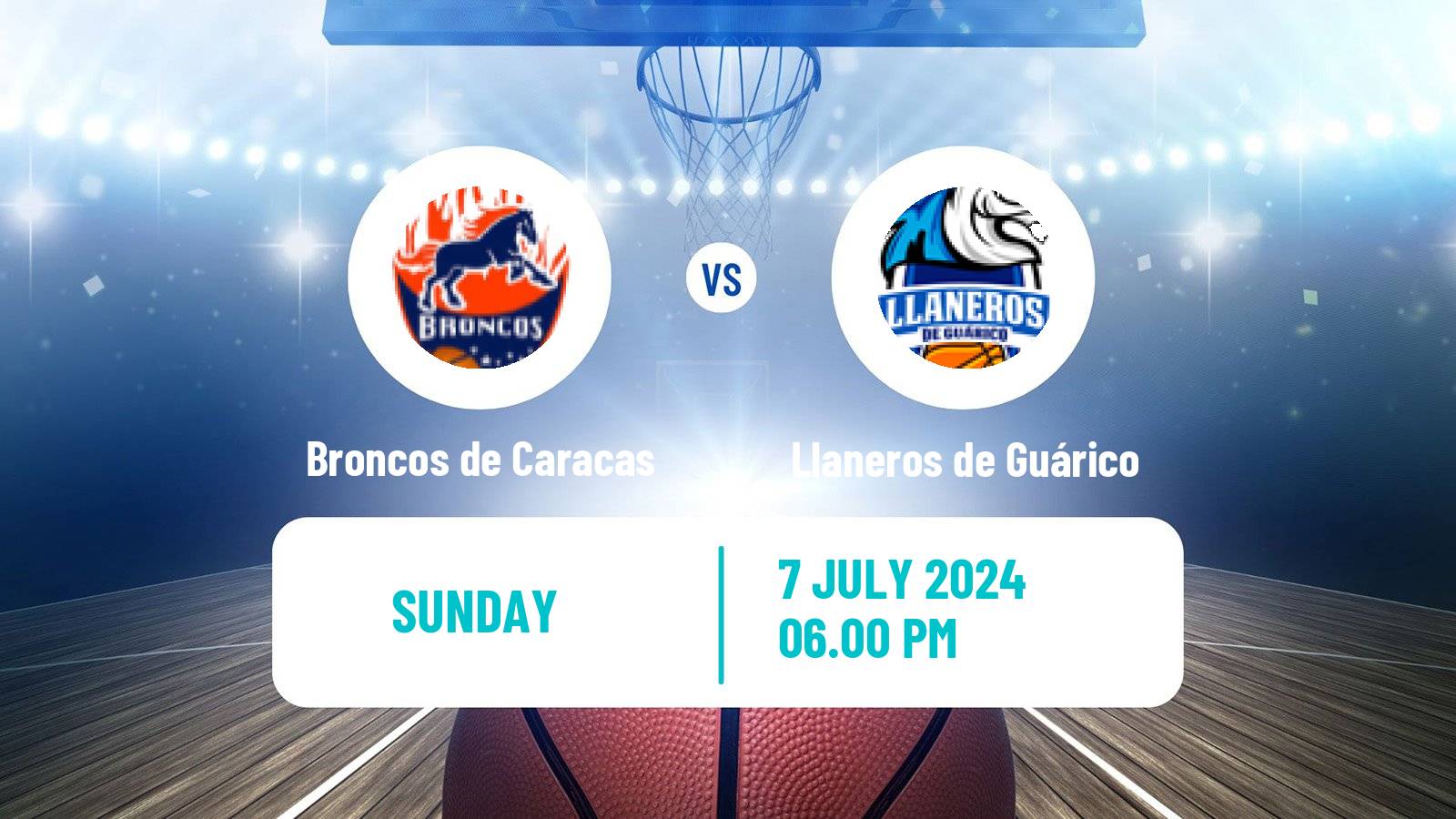Basketball Venezuelan Superliga Basketball Broncos de Caracas - Llaneros de Guárico