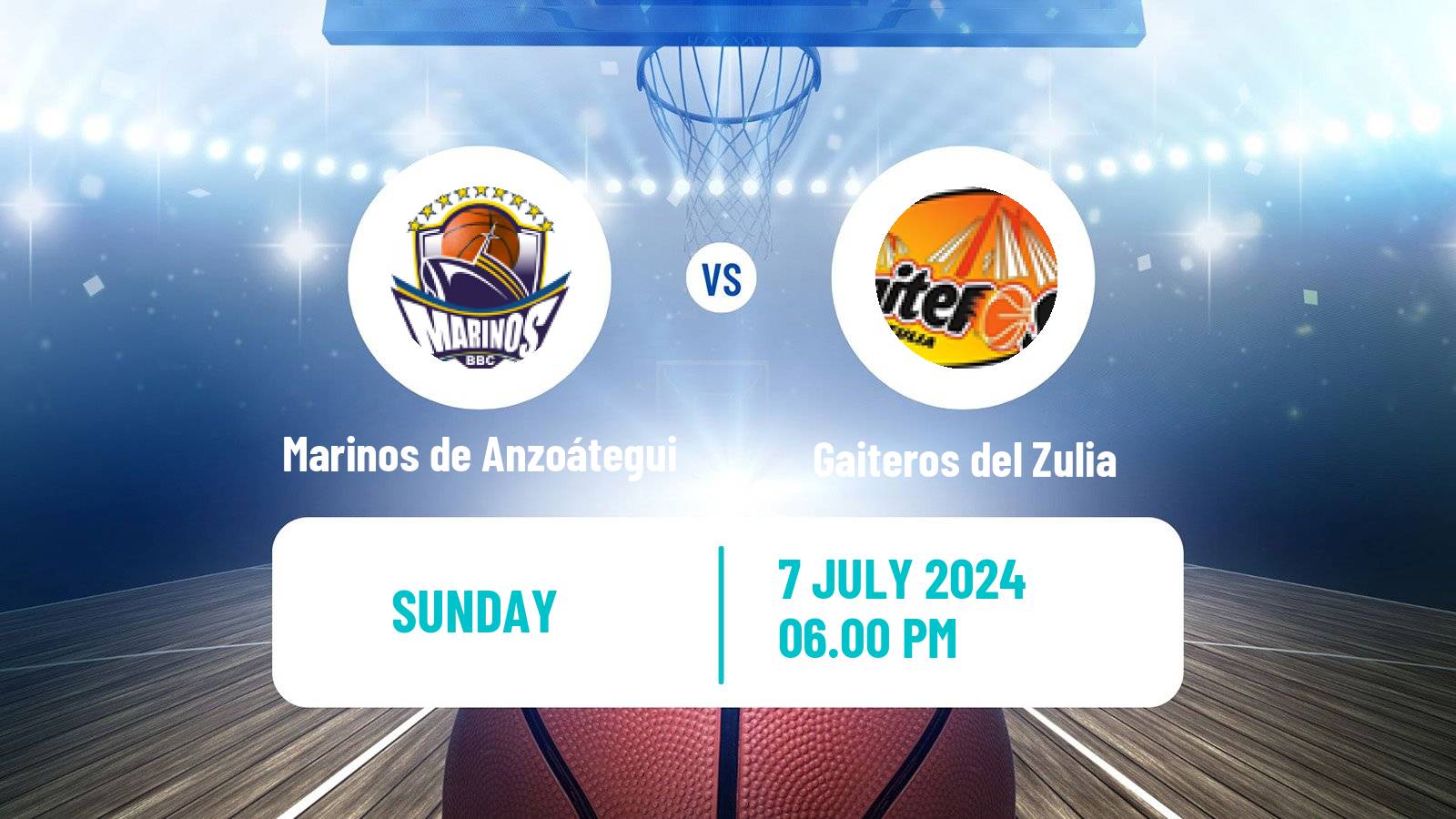 Basketball Venezuelan Superliga Basketball Marinos de Anzoátegui - Gaiteros del Zulia