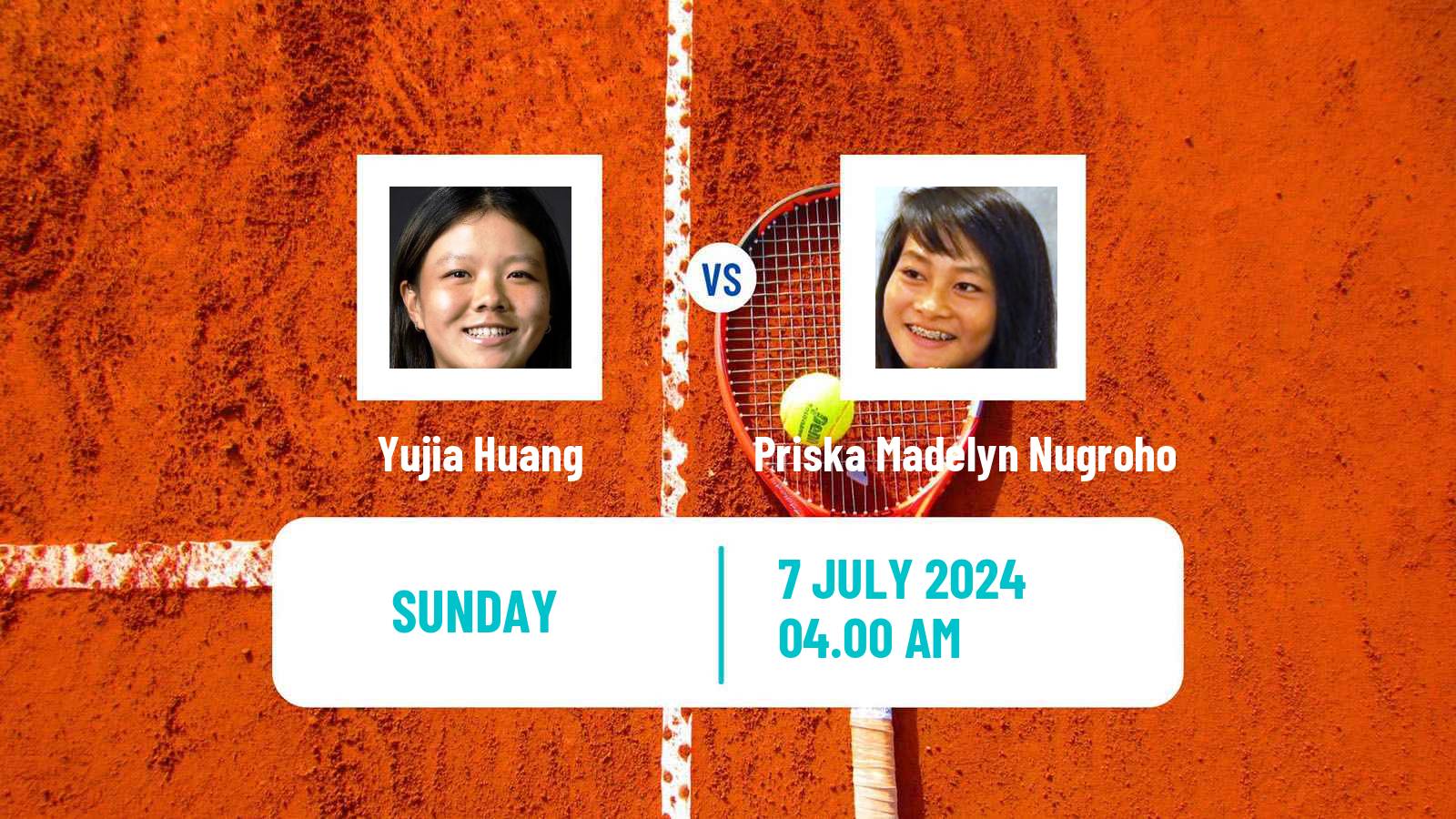 Tennis ITF W15 Tianjin 2 Women Yujia Huang - Priska Madelyn Nugroho