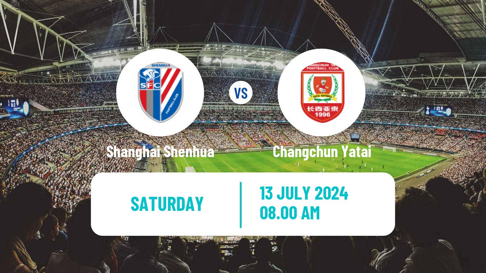 Soccer Chinese Super League Shanghai Shenhua - Changchun Yatai