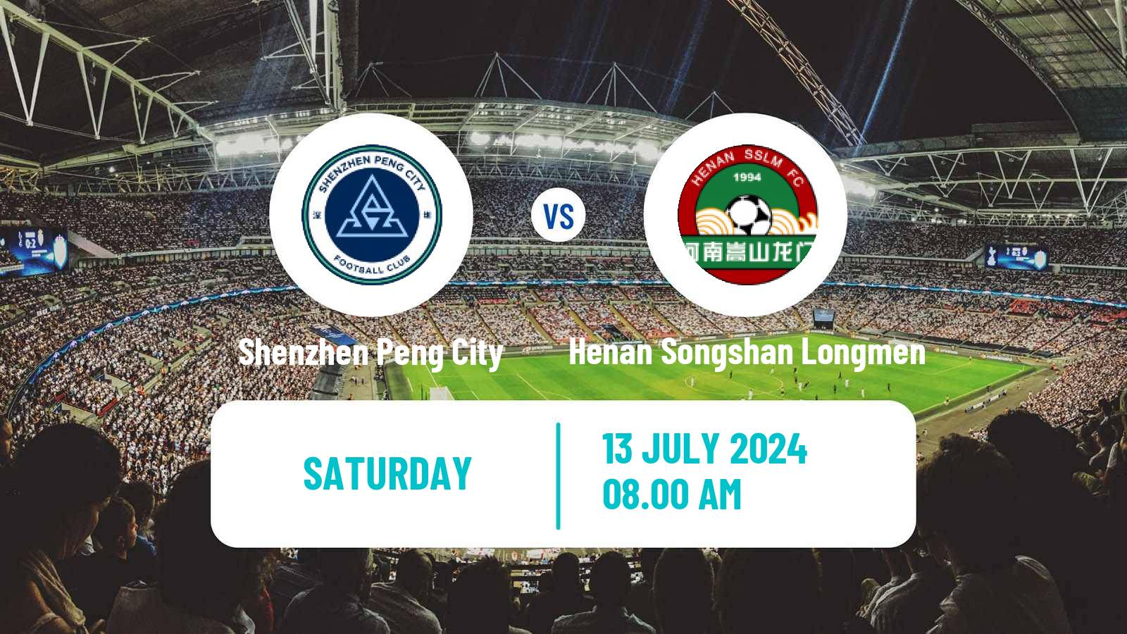 Soccer Chinese Super League Shenzhen Peng City - Henan Songshan Longmen