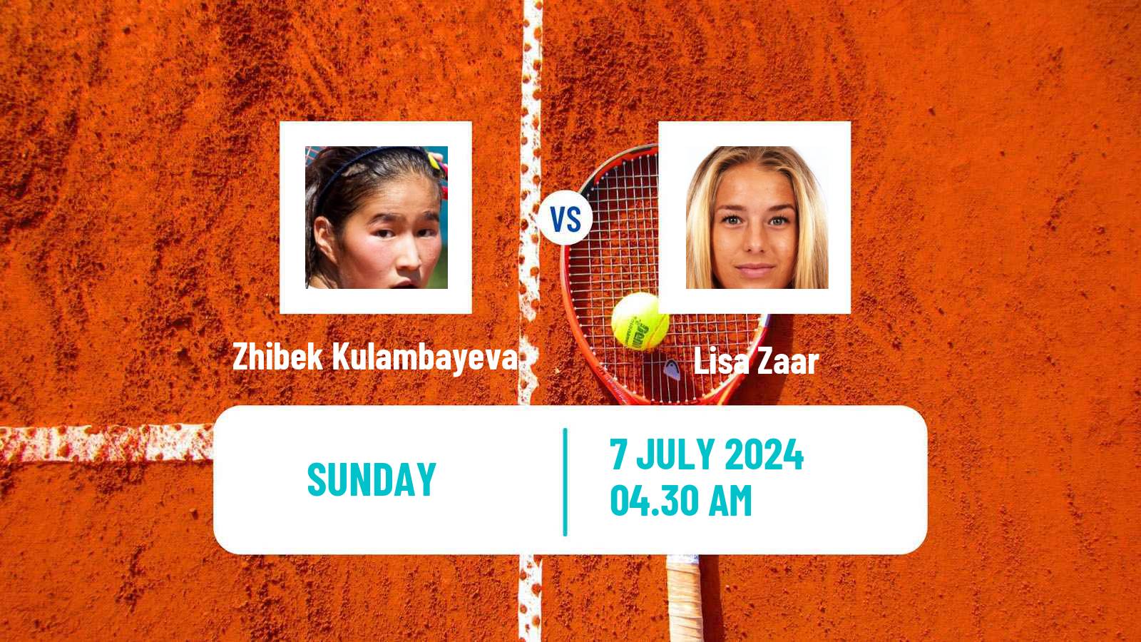 Tennis ITF W15 Kursumlijska Banja 10 Women Zhibek Kulambayeva - Lisa Zaar