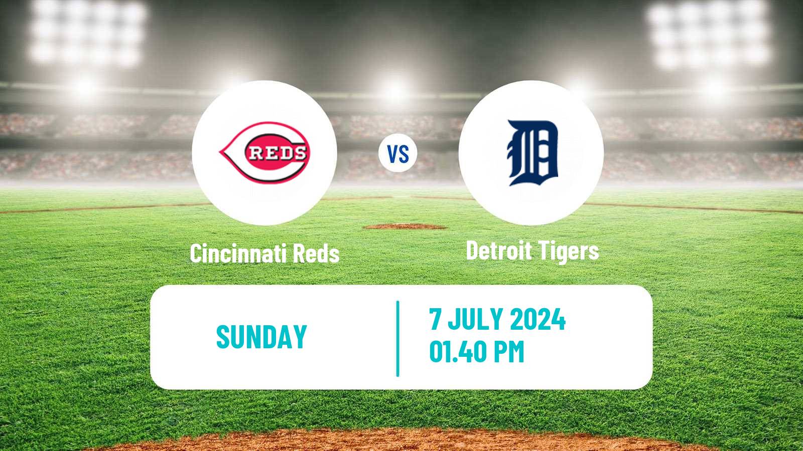 Baseball MLB Cincinnati Reds - Detroit Tigers