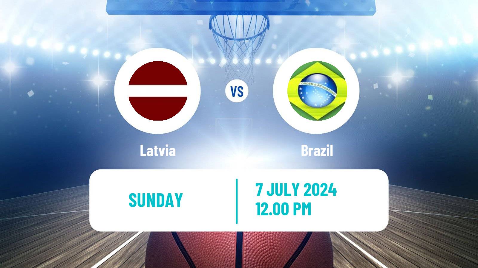 Basketball Olympic Games - Basketball Latvia - Brazil
