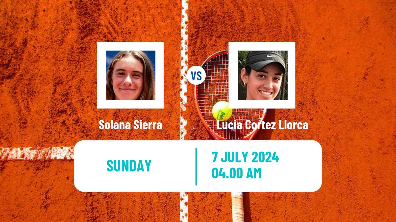 Tennis ITF W35 Getxo Women Solana Sierra - Lucia Cortez Llorca