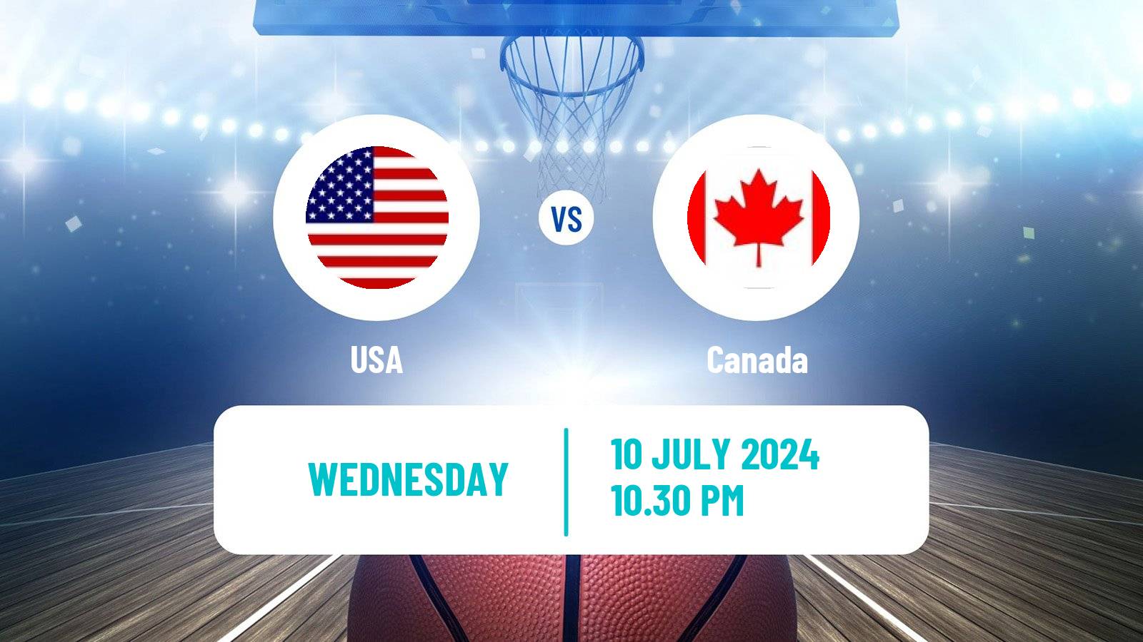 Basketball Friendly International Basketball USA - Canada