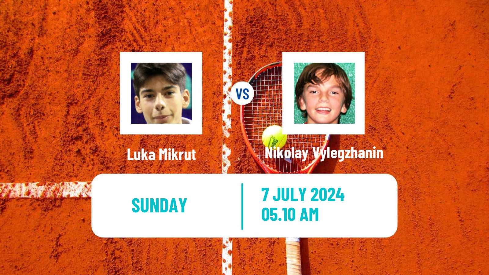 Tennis Trieste Challenger Men Luka Mikrut - Nikolay Vylegzhanin