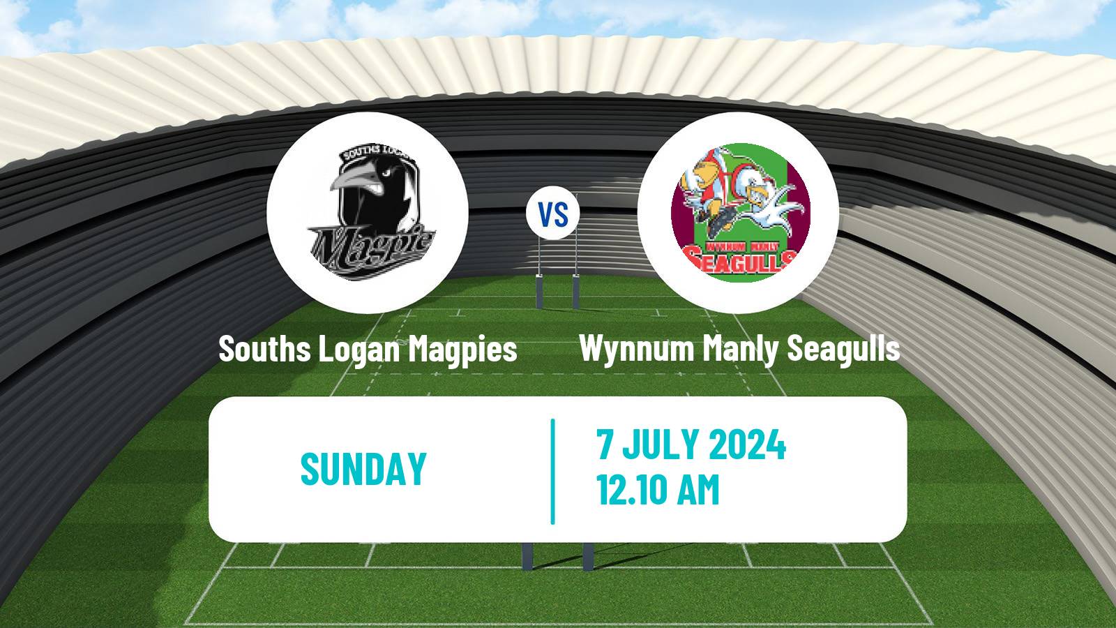 Rugby league Australian Queensland Cup Souths Logan Magpies - Wynnum Manly Seagulls