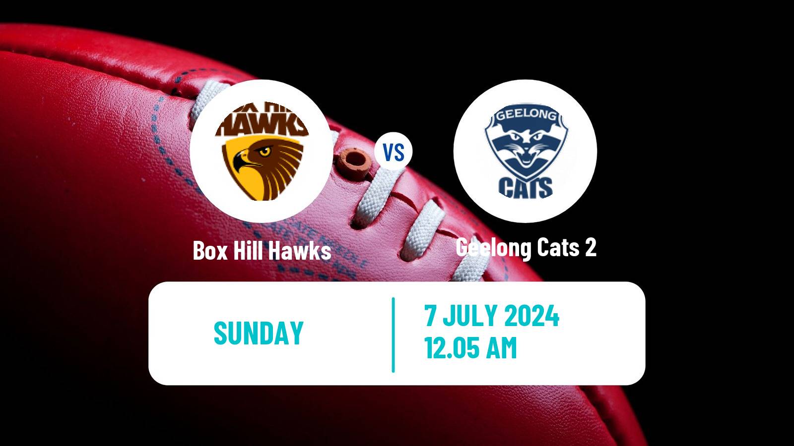 Aussie rules VFL Box Hill Hawks - Geelong Cats 2