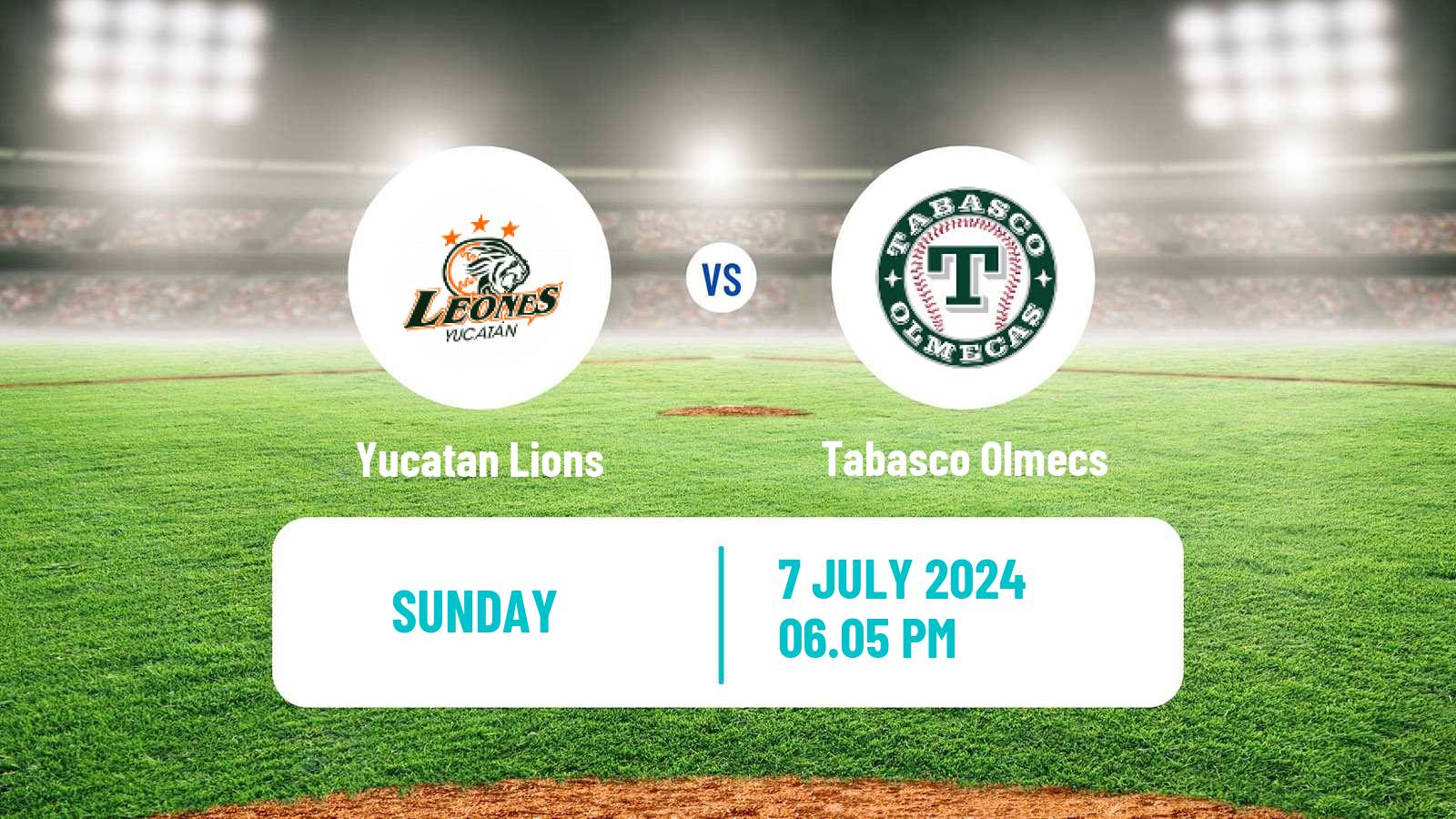 Baseball LMB Yucatan Lions - Tabasco Olmecs