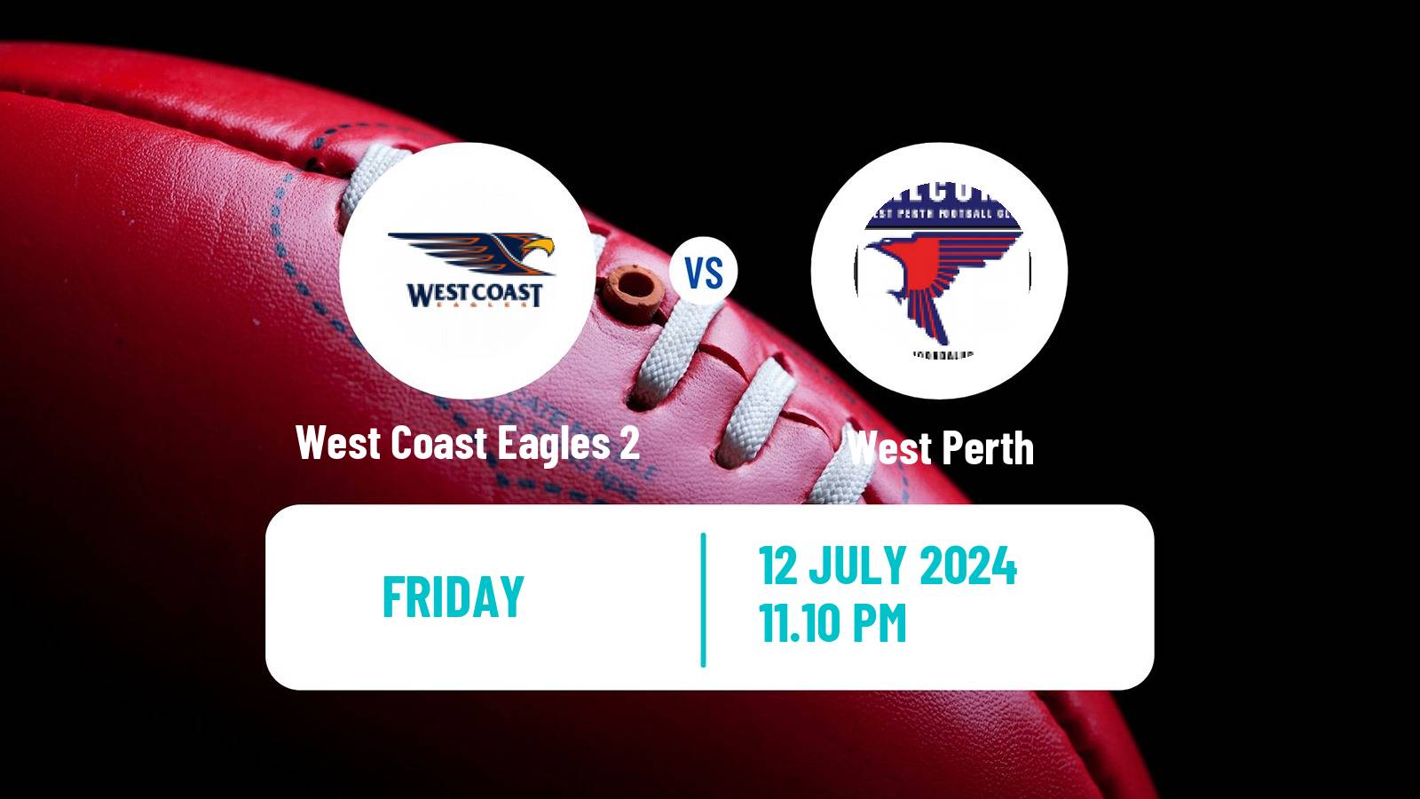 Aussie rules WAFL West Coast Eagles 2 - West Perth