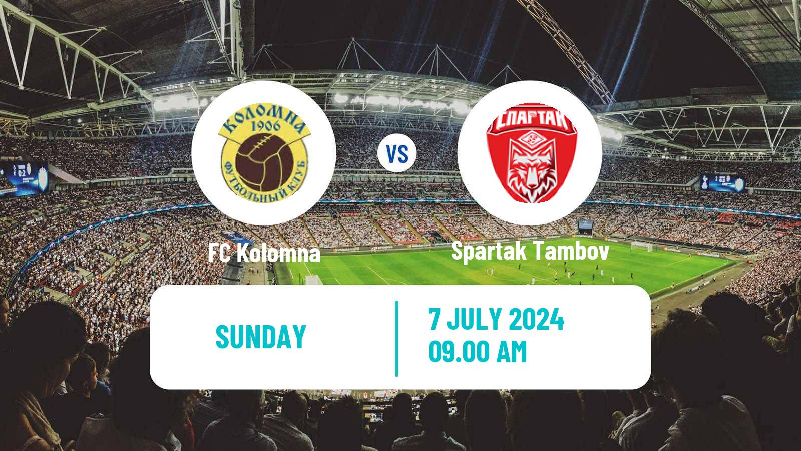 Soccer FNL 2 Division B Group 3 Kolomna - Spartak Tambov