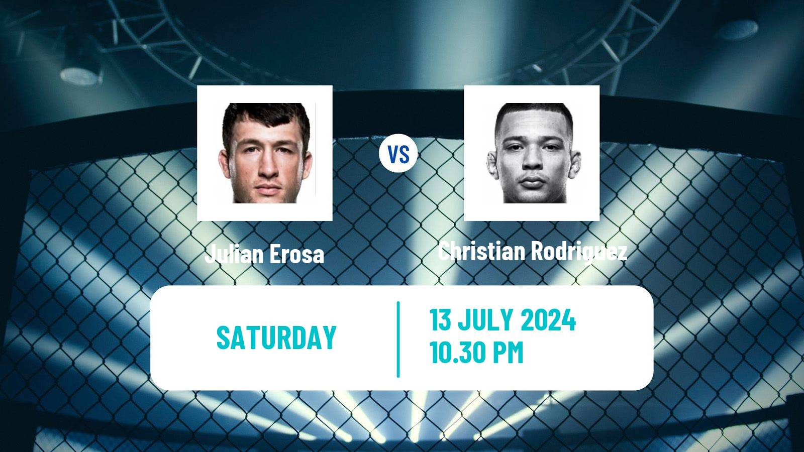 MMA Featherweight UFC Men Julian Erosa - Christian Rodriguez