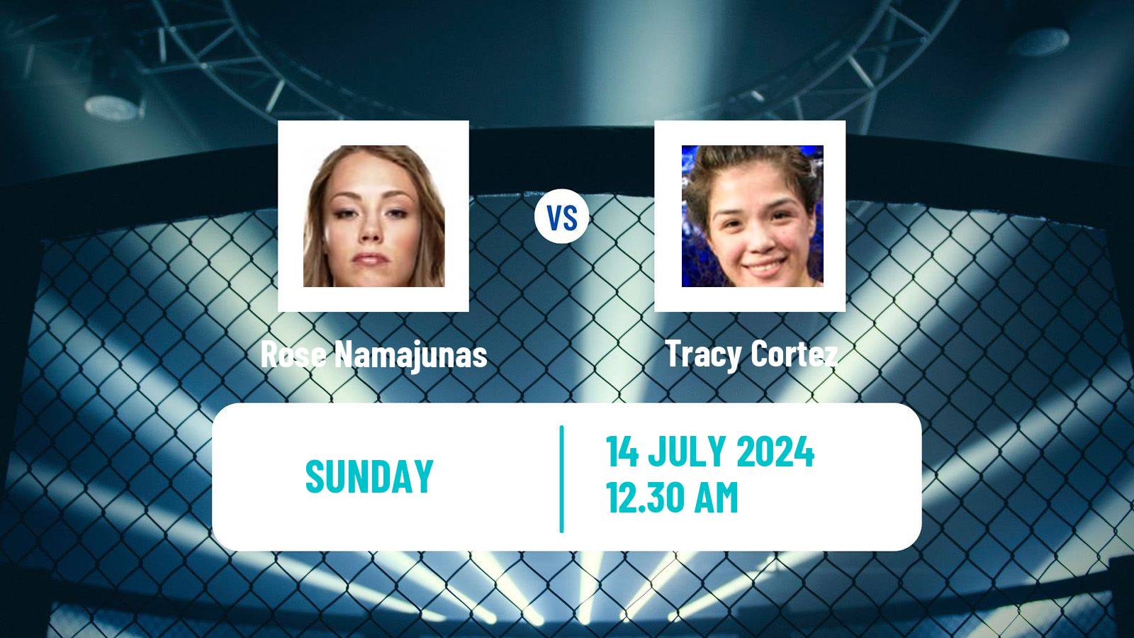 MMA Flyweight UFC Women Rose Namajunas - Tracy Cortez