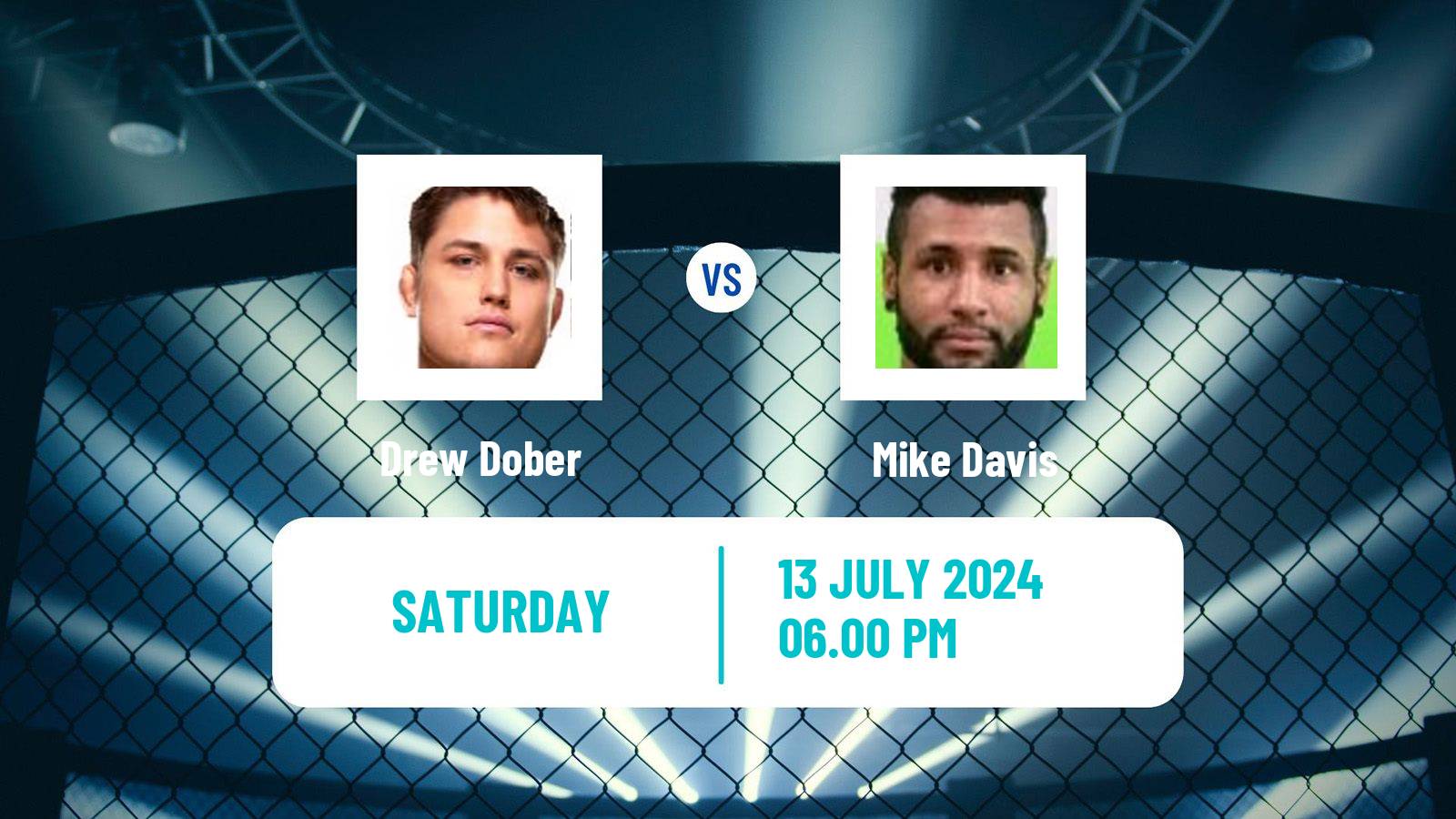 MMA Lightweight UFC Men Drew Dober - Mike Davis