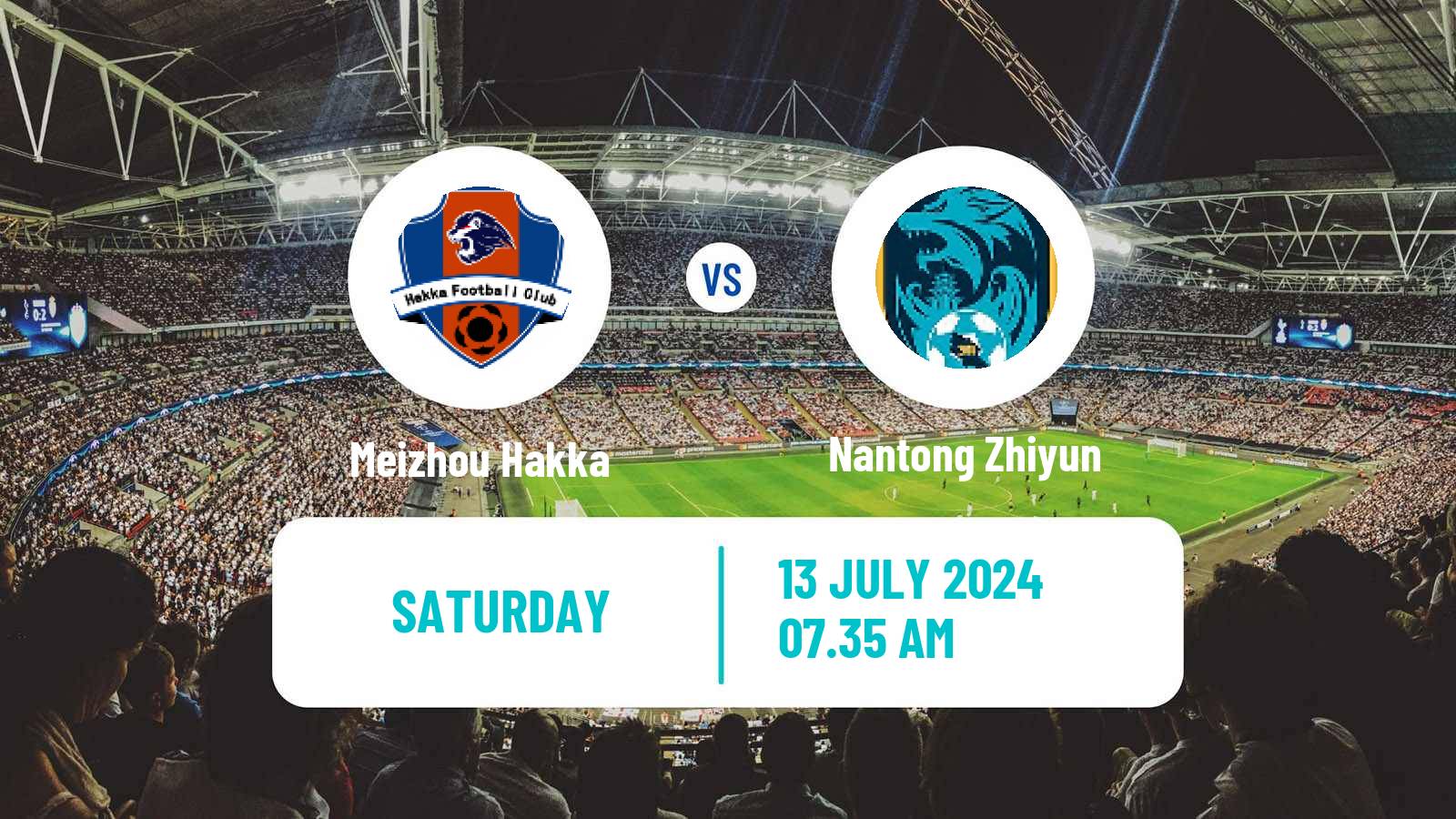 Soccer Chinese Super League Meizhou Hakka - Nantong Zhiyun