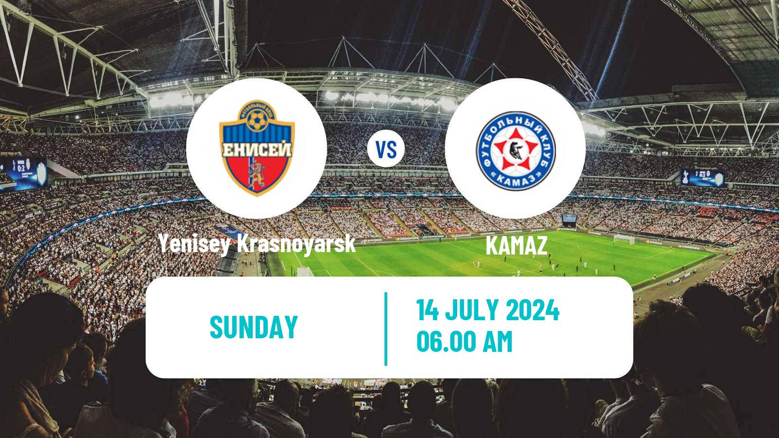 Soccer Russian FNL Yenisey Krasnoyarsk - KAMAZ