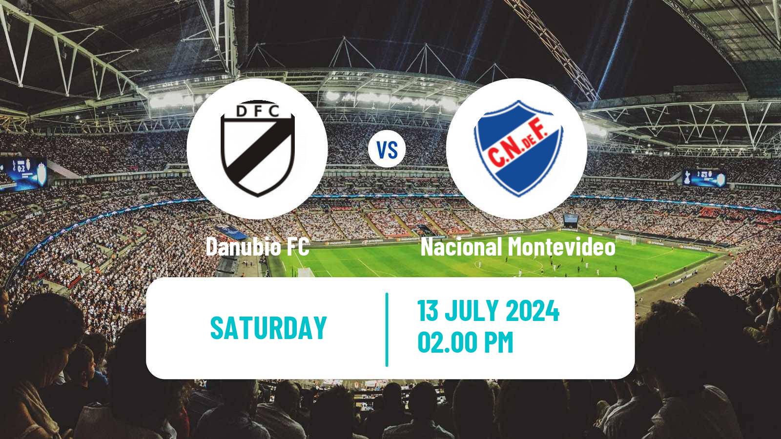 Soccer Uruguayan Primera Division Danubio - Nacional Montevideo