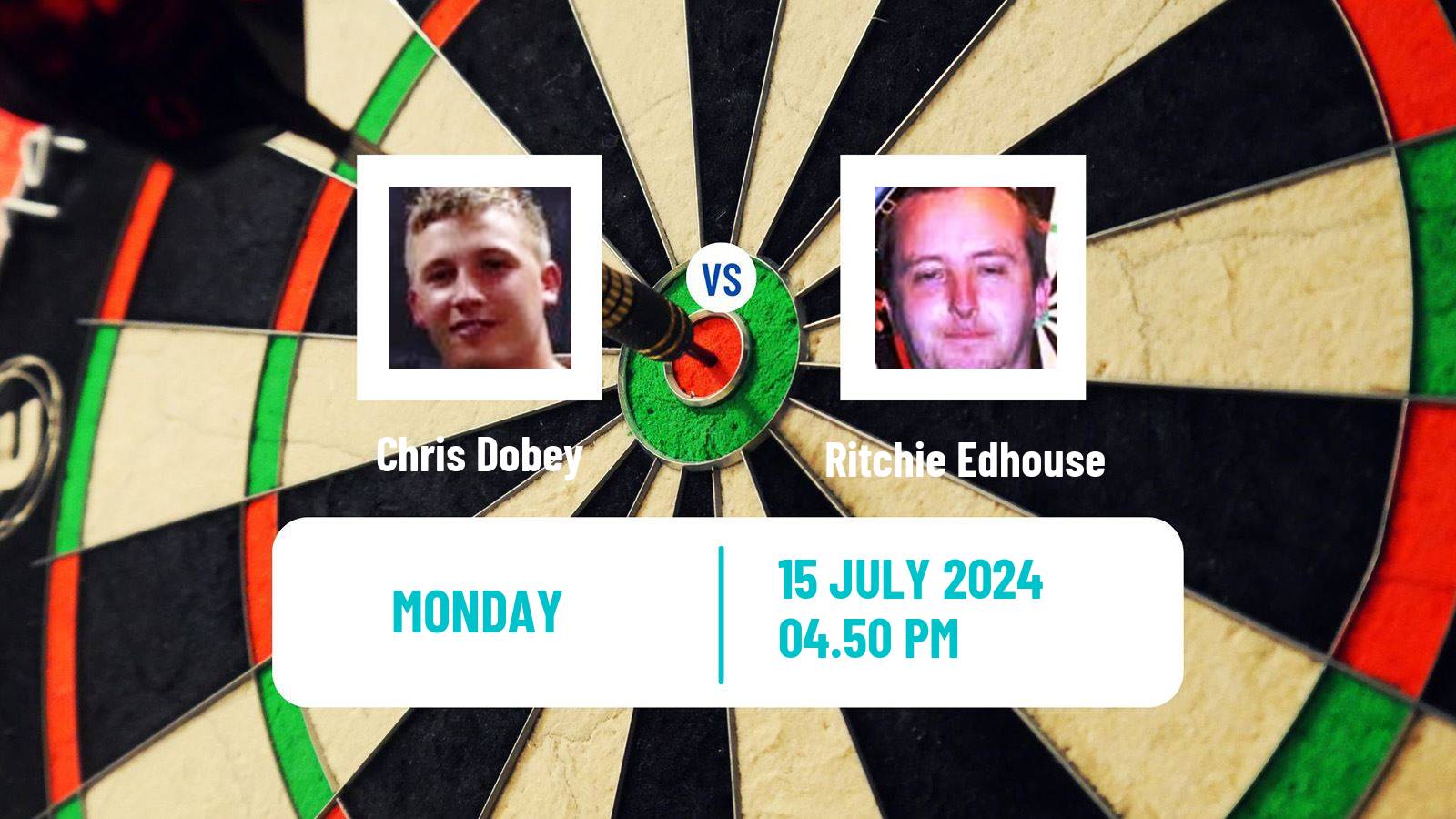 Darts World Matchplay Chris Dobey - Ritchie Edhouse