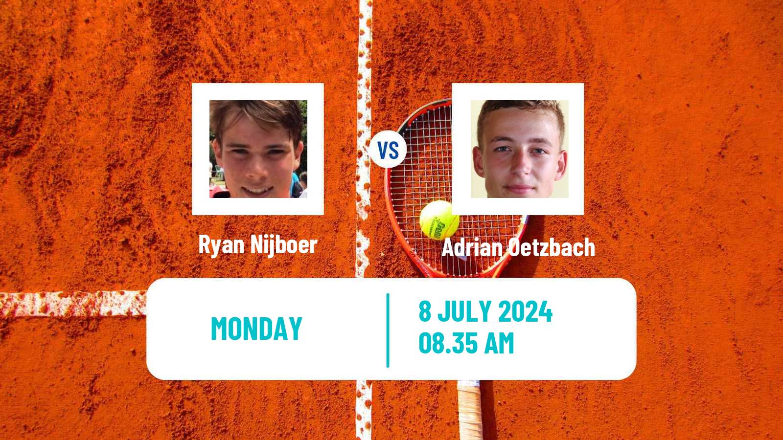 Tennis Salzburg Challenger Men Ryan Nijboer - Adrian Oetzbach