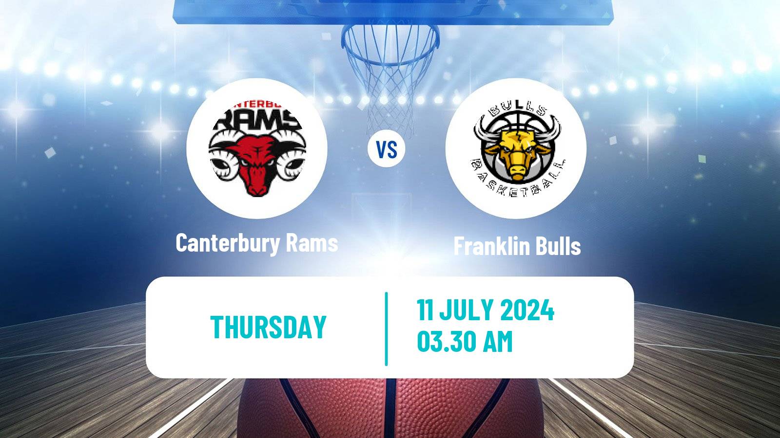 Basketball New Zealand NBL Canterbury Rams - Franklin Bulls