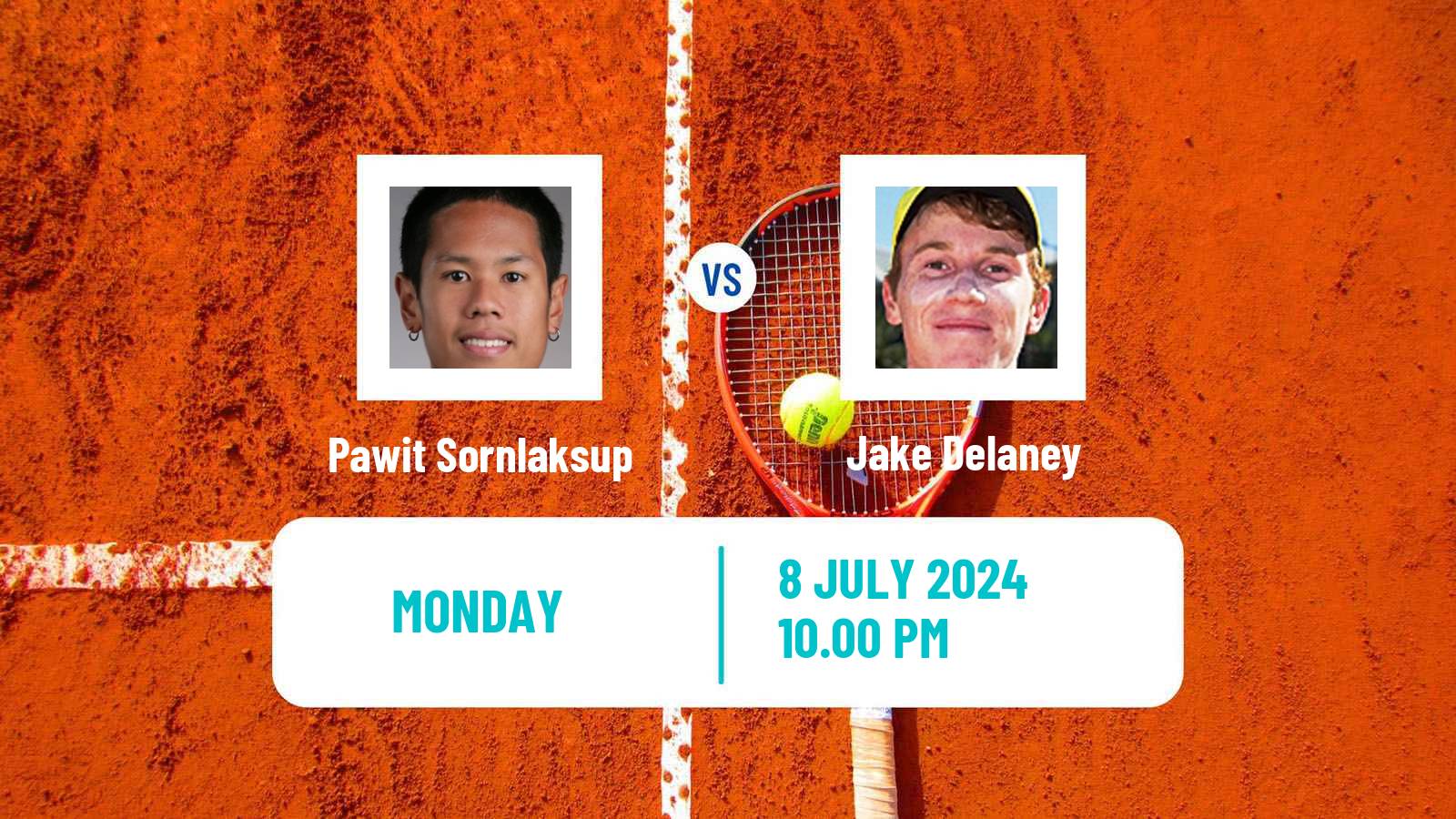 Tennis ITF M15 Nakhon Si Thammarat 9 Men 2024 Pawit Sornlaksup - Jake Delaney